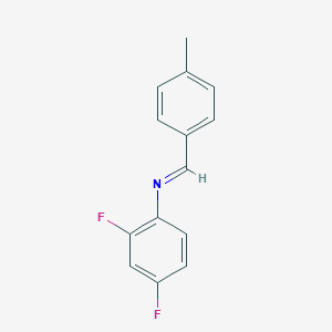 molecular formula C14H11F2N B2562837 N-(2,4-difluorophenyl)-1-(4-methylphenyl)methanimine CAS No. 134018-66-9