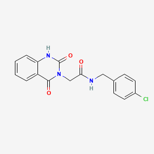 molecular formula C17H14ClN3O3 B2562882 N-(4-CHLOROBENZYL)-2-[2,4-DIOXO-1,4-DIHYDRO-3(2H)-QUINAZOLINYL]ACETAMIDE CAS No. 896381-34-3