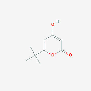 molecular formula C9H12O3 B2562948 6-tert-Butyl-4-hydroxy-pyran-2-one CAS No. 857248-84-1
