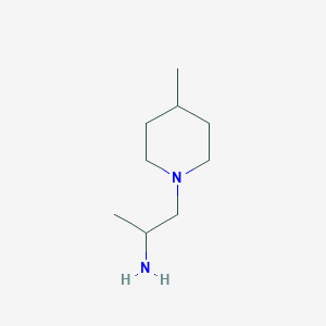 molecular formula C9H20N2 B2562955 1-(4-Methylpiperidin-1-yl)propan-2-amine CAS No. 24633-50-9