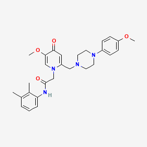 molecular formula C28H34N4O4 B2562980 N-(2,3-dimethylphenyl)-2-(5-methoxy-2-{[4-(4-methoxyphenyl)piperazin-1-yl]methyl}-4-oxo-1,4-dihydropyridin-1-yl)acetamide CAS No. 921481-79-0