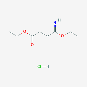 molecular formula C8H16ClNO3 B2562981 Ethyl 4-ethoxy-4-iminobutanoate hydrochloride CAS No. 90205-55-3
