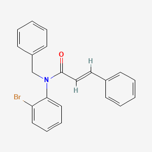 molecular formula C22H18BrNO B2562987 N-(2-Bromophenyl)-3-phenyl-N-benzylprop-2-enamide CAS No. 71687-75-7