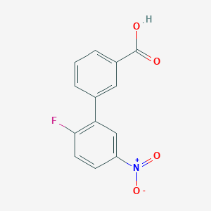 molecular formula C13H8FNO4 B025630 3-(2-fluoro-5-nitrophenyl)benzoic acid CAS No. 103978-24-1