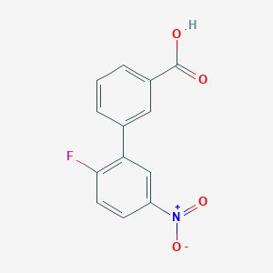 molecular formula C13H8FNO4 B025630 3-(2-Fluoro-5-nitrophenyl)-benzoic acid CAS No. 103978-24-1