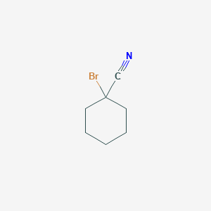 molecular formula C7H10BrN B2563028 1-Bromocyclohexane-1-carbonitrile CAS No. 676132-35-7