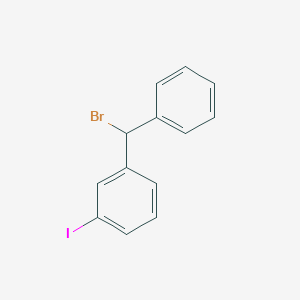 molecular formula C13H10BrI B2563047 1-[Bromo(phenyl)methyl]-3-iodobenzene CAS No. 1344068-04-7