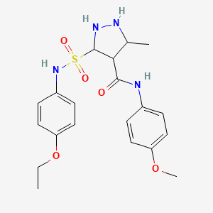 molecular formula C20H22N4O5S B2563061 5-[(4-ethoxyphenyl)sulfamoyl]-N-(4-methoxyphenyl)-3-methyl-1H-pyrazole-4-carboxamide CAS No. 1298032-54-8