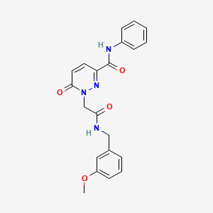 1-(2-((3-methoxybenzyl)amino)-2-oxoethyl)-6-oxo-N-phenyl-1,6-dihydropyridazine-3-carboxamide