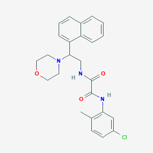 N1-(5-chloro-2-methylphenyl)-N2-(2-morpholino-2-(naphthalen-1-yl)ethyl)oxalamide