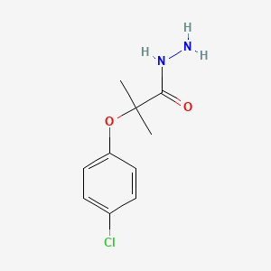 molecular formula C10H13ClN2O2 B2563109 2-(4-Chlorophenoxy)-2-methylpropanehydrazide CAS No. 29771-66-2