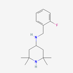 molecular formula C16H25FN2 B2563364 (2-Fluoro-benzyl)-(2,2,6,6-tetramethyl-piperidin-4-yl)-amine CAS No. 626212-96-2