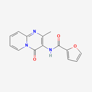 molecular formula C14H11N3O3 B2563417 N-(2-methyl-4-oxo-4H-pyrido[1,2-a]pyrimidin-3-yl)furan-2-carboxamide CAS No. 897616-51-2