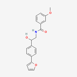 molecular formula C20H19NO4 B2563439 N-{2-[4-(furan-2-yl)phenyl]-2-hydroxyethyl}-3-methoxybenzamide CAS No. 2097890-95-2