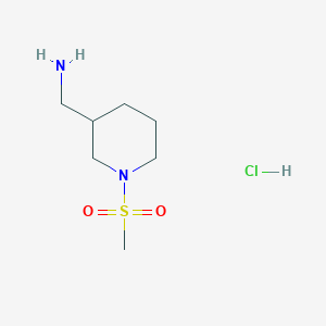 B2563480 [1-(Methylsulfonyl)piperidin-3-yl]methylamine hydrochloride CAS No. 1185302-09-3; 869371-29-9
