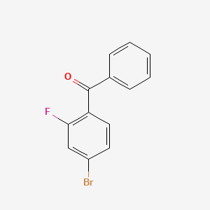 molecular formula C13H8BrFO B2563548 (4-Bromo-2-fluorophenyl)(phenyl)methanone CAS No. 684271-17-8