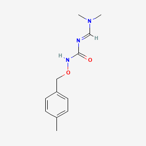 molecular formula C12H17N3O2 B2563568 N-[(dimethylamino)methylene]-N-[(4-methylbenzyl)oxy]urea CAS No. 338756-50-6