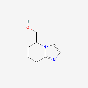 molecular formula C8H12N2O B2563571 5H,6H,7H,8H-Imidazo[1,2-A]pyridin-5-ylmethanol CAS No. 1610469-23-2