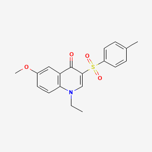 molecular formula C19H19NO4S B2563574 1-ethyl-6-methoxy-3-(4-methylbenzenesulfonyl)-1,4-dihydroquinolin-4-one CAS No. 899214-80-3