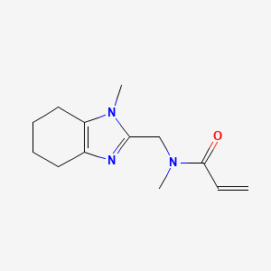 molecular formula C13H19N3O B2563634 N-methyl-N-[(1-methyl-4,5,6,7-tetrahydro-1H-1,3-benzodiazol-2-yl)methyl]prop-2-enamide CAS No. 2361656-08-6