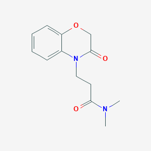 molecular formula C13H16N2O3 B2563645 N,N-dimethyl-3-(3-oxo-3,4-dihydro-2H-1,4-benzoxazin-4-yl)propanamide CAS No. 1089531-54-3