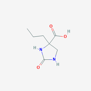 molecular formula C7H12N2O3 B2563693 2-Oxo-4-propylimidazolidine-4-carboxylic acid CAS No. 2248377-43-5