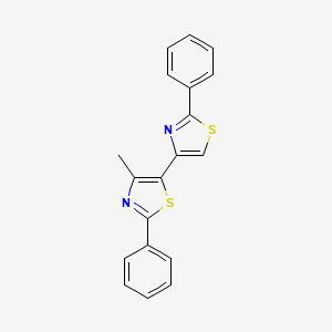 4-Methyl-2-phenyl-5-(2-phenyl-1,3-thiazol-4-yl)-1,3-thiazole