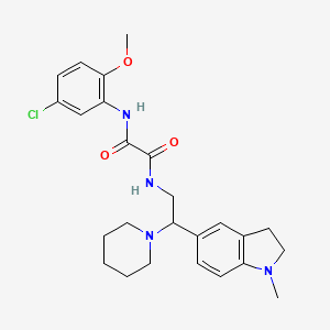 N1-(5-chloro-2-methoxyphenyl)-N2-(2-(1-methylindolin-5-yl)-2-(piperidin-1-yl)ethyl)oxalamide