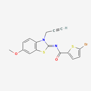 5-bromo-N-(6-methoxy-3-prop-2-ynyl-1,3-benzothiazol-2-ylidene)thiophene-2-carboxamide