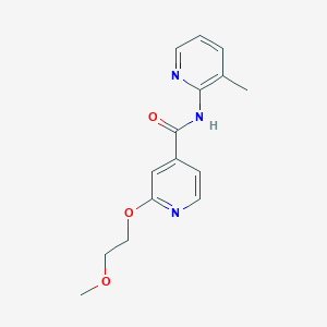 2-(2-methoxyethoxy)-N-(3-methylpyridin-2-yl)isonicotinamide