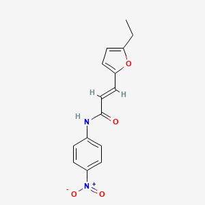 molecular formula C15H14N2O4 B2563788 (2E)-3-(5-ethylfuran-2-yl)-N-(4-nitrophenyl)prop-2-enamide CAS No. 890605-19-3