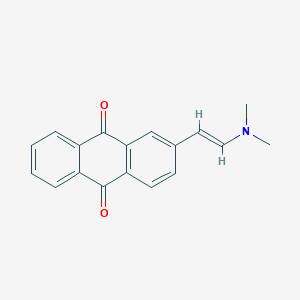 molecular formula C18H15NO2 B2563801 2-[(E)-2-(dimethylamino)ethenyl]-9,10-dihydroanthracene-9,10-dione CAS No. 153813-68-4