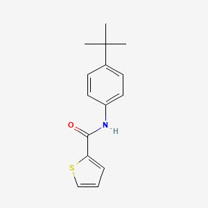 molecular formula C15H17NOS B2563808 2-Thiophenecarboxamide,N-[4-(1,1-dimethylethyl)phenyl]-(9CI) CAS No. 749915-46-6