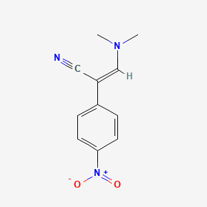 molecular formula C11H11N3O2 B2563822 (Z)-3-(dimethylamino)-2-(4-nitrophenyl)-2-propenenitrile CAS No. 952105-83-8