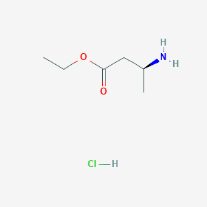 molecular formula C6H14ClNO2 B2563841 (S)-Ethyl 3-aminobutanoate hydrochloride CAS No. 187876-47-7