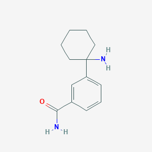 molecular formula C13H18N2O B2563884 3-(1-Aminocyclohexyl)benzamide CAS No. 1391205-54-1