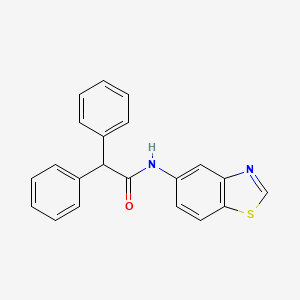molecular formula C21H16N2OS B2563900 N-(1,3-benzothiazol-5-yl)-2,2-diphenylacetamide CAS No. 941924-76-1