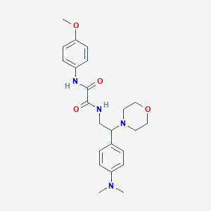 molecular formula C23H30N4O4 B2563904 N-{2-[4-(dimethylamino)phenyl]-2-(morpholin-4-yl)ethyl}-N'-(4-methoxyphenyl)ethanediamide CAS No. 900005-98-3