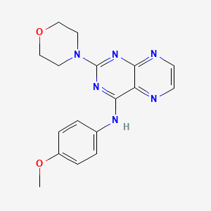 B2563972 (4-Methoxyphenyl)(2-morpholin-4-ylpteridin-4-yl)amine CAS No. 946297-22-9