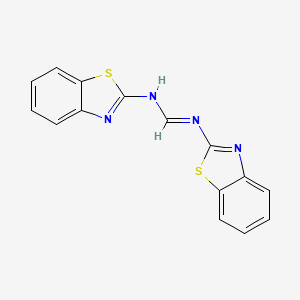 molecular formula C15H10N4S2 B2563992 N,N'-bis(1,3-benzothiazol-2-yl)imidoformamide CAS No. 36841-41-5