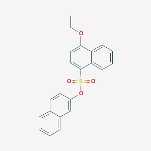 molecular formula C22H18O4S B2564018 Naphthalen-2-yl 4-ethoxynaphthalene-1-sulfonate CAS No. 2305353-39-1