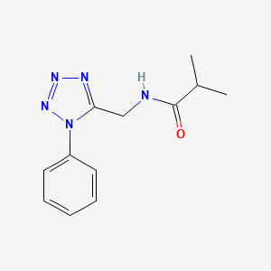 molecular formula C12H15N5O B2564055 N-((1-phenyl-1H-tetrazol-5-yl)methyl)isobutyramide CAS No. 920461-97-8