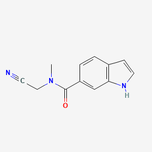 molecular formula C12H11N3O B2564058 N-(cyanomethyl)-N-methyl-1H-indole-6-carboxamide CAS No. 1311877-68-5