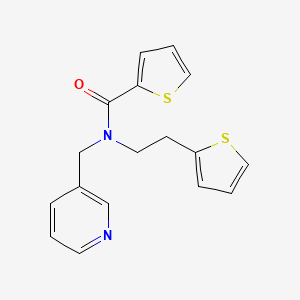 molecular formula C17H16N2OS2 B2564063 N-(pyridin-3-ylmethyl)-N-(2-(thiophen-2-yl)ethyl)thiophene-2-carboxamide CAS No. 1396852-31-5