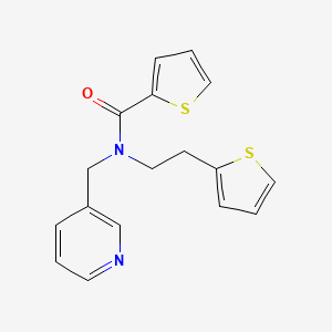 N-(pyridin-3-ylmethyl)-N-(2-(thiophen-2-yl)ethyl)thiophene-2-carboxamide