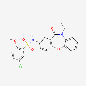 5-chloro-N-(10-ethyl-11-oxo-10,11-dihydrodibenzo[b,f][1,4]oxazepin-2-yl)-2-methoxybenzenesulfonamide