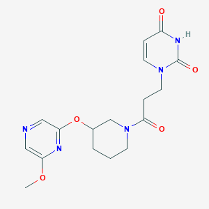 1-(3-(3-((6-methoxypyrazin-2-yl)oxy)piperidin-1-yl)-3-oxopropyl)pyrimidine-2,4(1H,3H)-dione