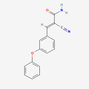 (2E)-2-cyano-3-(3-phenoxyphenyl)prop-2-enamide