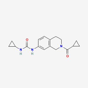 1-(2-(Cyclopropanecarbonyl)-1,2,3,4-tetrahydroisoquinolin-7-yl)-3-cyclopropylurea