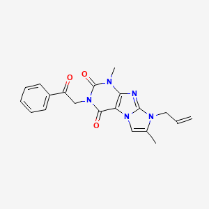 4,7-Dimethyl-2-phenacyl-6-prop-2-enylpurino[7,8-a]imidazole-1,3-dione
